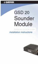 Garmin GSD20 Sounder Installation Instructions Manual