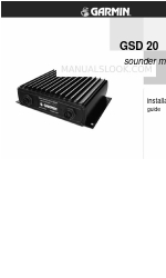 Garmin GSD20 Sounder Installation Manual