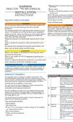 Garmin Reactor 40 Installation Instructions Manual