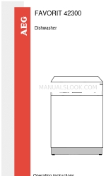 AEG FAVORIT 42300 Manual de Instruções