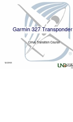 Garmin 327 Manual