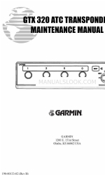 Garmin GTX 320 ATC Maintenance Manual