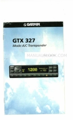 Garmin GTX 327 파일럿 매뉴얼