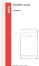 AEG FAVORIT 44740 Betriebsanleitung