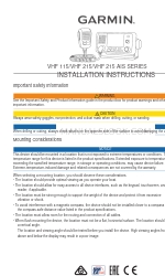 Garmin VHF 115 Series Manuel d'instructions d'installation