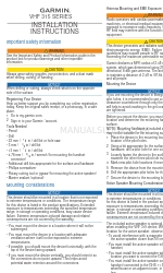 Garmin VHF 315 Series Installation Instructions Manual