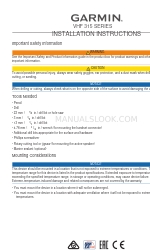 Garmin VHF 315 Series Installation Instructions Manual