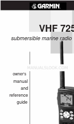 Garmin VHF 725 オーナーズマニュアルとリファレンスマニュアル