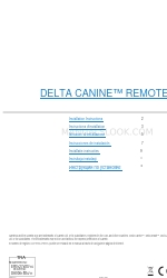 Garmin DELTA CANINE REMOTE Manuel d'instructions d'installation