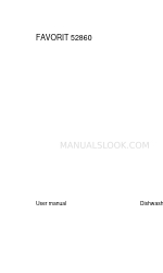 AEG FAVORIT 52860 사용자 설명서