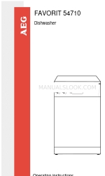 AEG FAVORIT 54710 사용 설명서