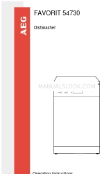 AEG FAVORIT 54730 Manual de Instruções