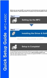 Brother 4420c - MFC Color Inkjet Manual de configuración rápida