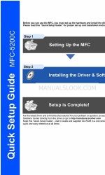 Brother 5200c - MFC Color Inkjet 빠른 설정 매뉴얼