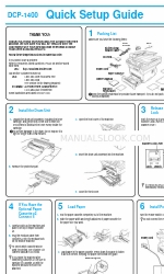 Brother DCP-1400 Handbuch zur Schnelleinrichtung