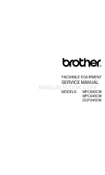 Brother DCP-340CW Manuale di servizio