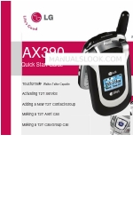 LG AX390 -  Cell Phone Quick Start Manual