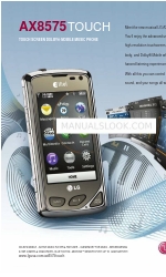LG AX8575 Black Specifiche tecniche