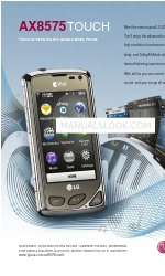 LG AX8575 Touch Specifications