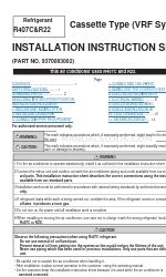 Fujitsu 9370083002 Folha de instruções de instalação