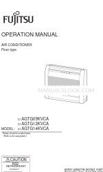 Fujitsu AGTG09KVCA Operation Manual