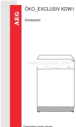 AEG OKO_EXCLUSIV KDW1 取扱説明書