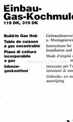 AEG 319 DK Manuale di istruzioni per l'installazione e il funzionamento