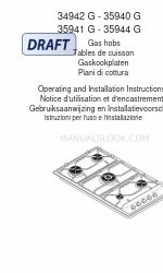AEG 34942G-W Operating And Installation Instructions