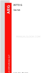 AEG 35772 G Instruction Booklet