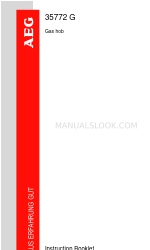 AEG 35772 G Instruction Booklet