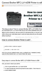 Brother MFC-L2710DW Comment se connecter