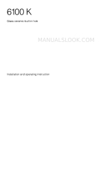 AEG 6100 K Installation And Operating Instructions Manual