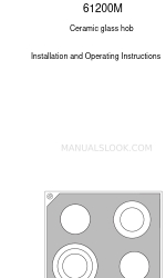 AEG 61200 M Installation And Operating Instructions Manual