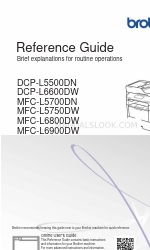 Brother MFC-L5700DN Reference Manual