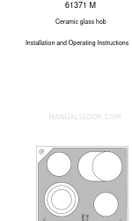 AEG 61371 M Installation And Operating Instructions Manual