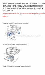 Brother MFC-L5800DW Comment remplacer