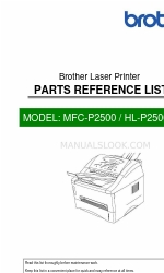 Brother MFC-P2500 Referentielijst onderdelen