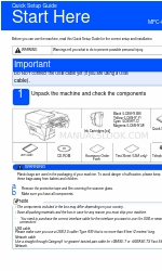Brother MFC490CW - Color Inkjet - All-in-One Manuel d'installation rapide