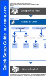 Brother 1435 - HL B/W Laser Printer Manual de configuração rápida