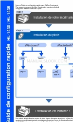 Brother 1435 - HL B/W Laser Printer (Francés) Manual De Configuración Rapida