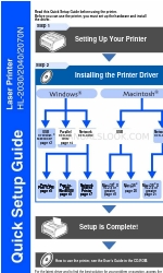 Brother 2070N - B/W Laser Printer Quick Setup Manual