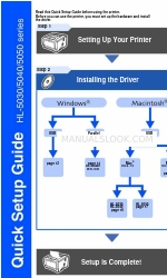 Brother 5040 - HL B/W Laser Printer Quick Setup Manual