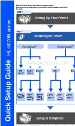 Brother 5070N - HL B/W Laser Printer Quick Setup Manual