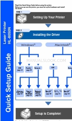 Brother 8050N - B/W Laser Printer Quick Setup Manual
