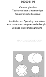 AEG 66300 K-IN Installation And Operating Instructions Manual