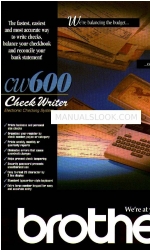 Brother CW-600 Brochure