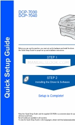 Brother DCP-7040 Quick Setup Manual