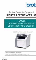 Brother DCP-9040CN Parts Reference List