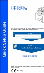 Brother DCP-9040CN Quick Setup Manual