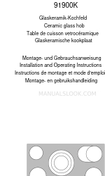 AEG 91900K 据付・取扱説明書